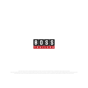 Boss Trailers , or (BOSS) | Logo Design by Vndesign2018