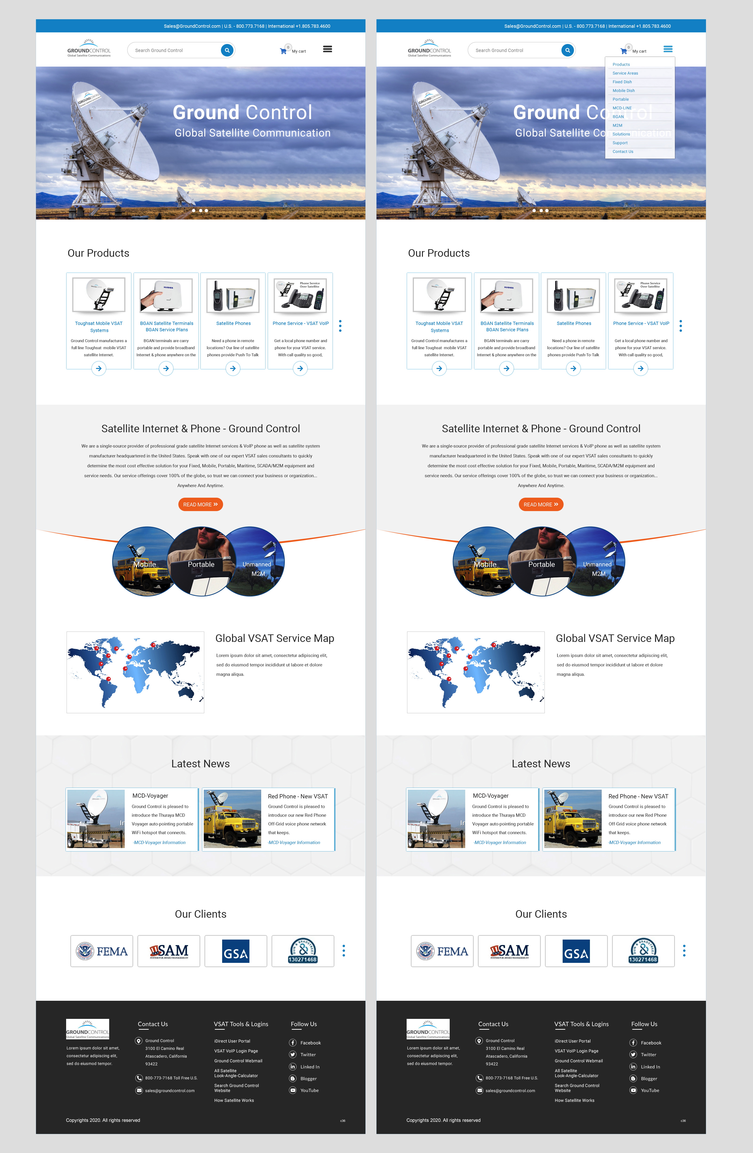 Wordpress Design by pb for Ground Control | Design #23785673