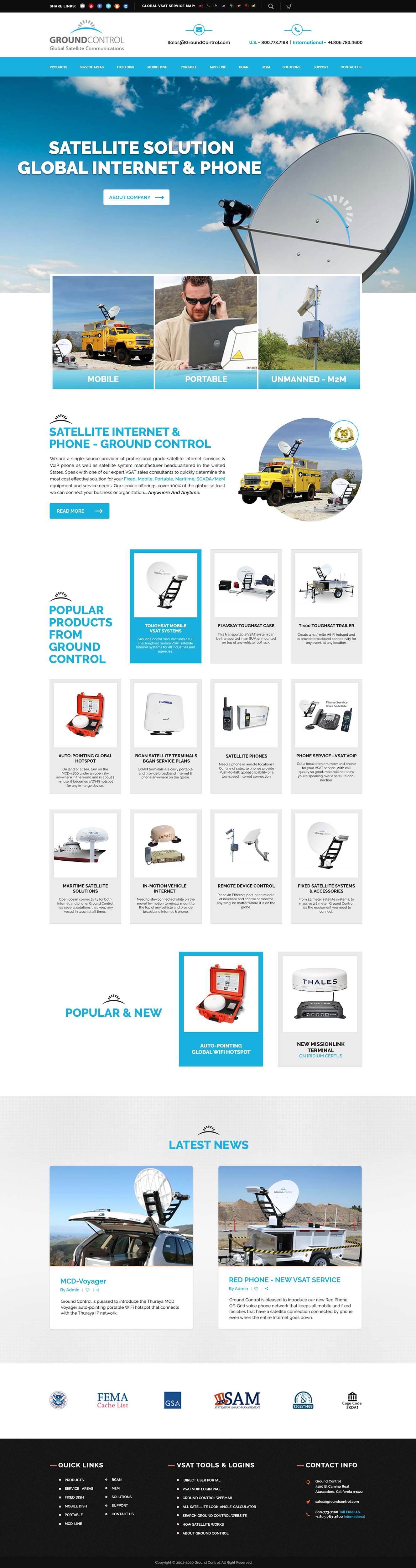 Wordpress Design by SAI DESIGNS for Ground Control | Design #23793598