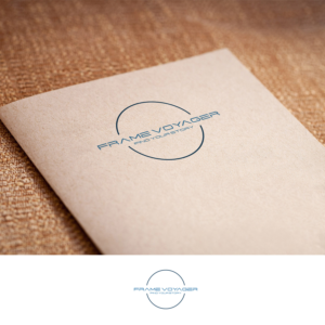 I'm good with no words or it can say "Frame Voyager" or our tag line "Find your story" | Logo-Design von DesignDUO