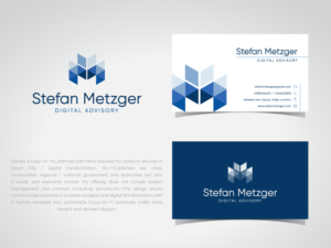 "Stefan Metzger" (add if needed: "Digital Advisory") | Design de Logo par dharlan