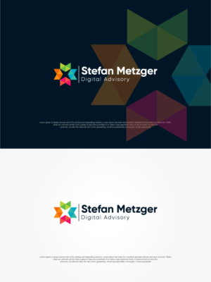 "Stefan Metzger" (add if needed: "Digital Advisory") | Diseño de Logo por sushsharma99