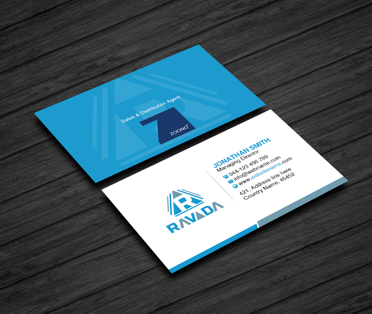 Business Card Design by Creations Box 2015 for Ravada Ltd | Design #23786171