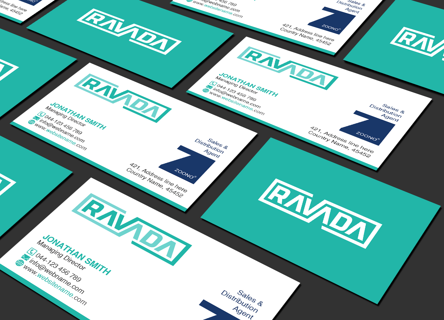 Diseño de Tarjeta de Presentación por Creations Box 2015 para Ravada Ltd | Diseño #23786178