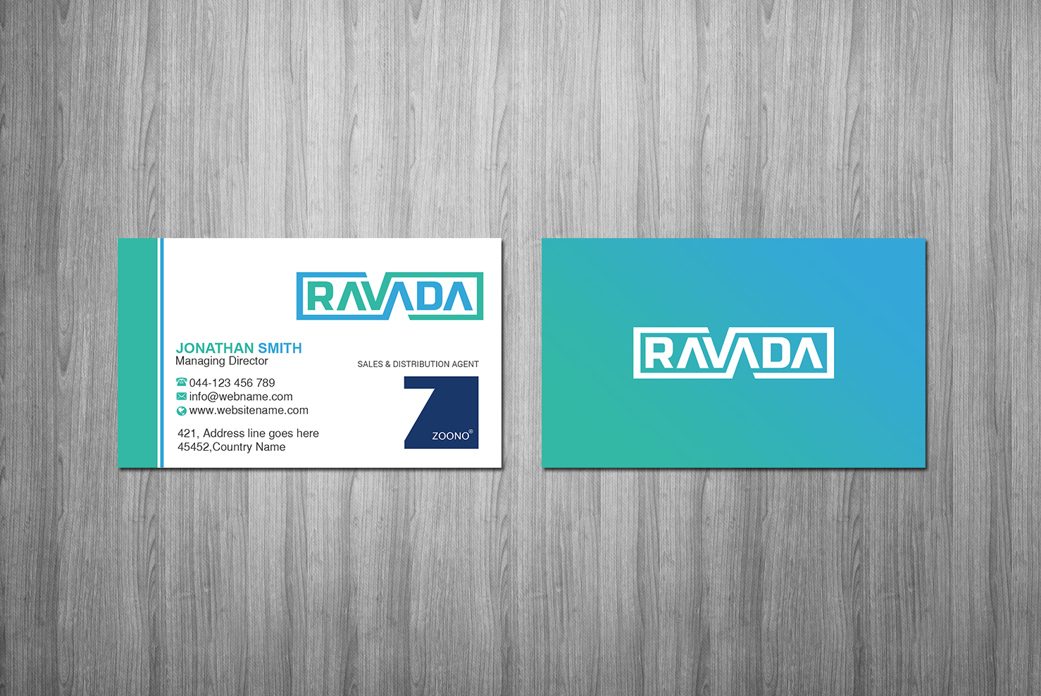 Business Card Design by Creations Box 2015 for Ravada Ltd | Design #23795032