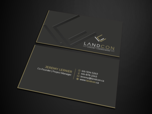Visitenkarten-Design von Verified artistry (Design garden) für Land-Con LTD | Design: #23800873