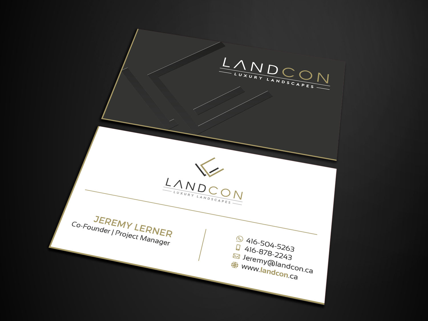 Business Card Design by Verified artistry (Design garden) for Land-Con LTD | Design #23800878