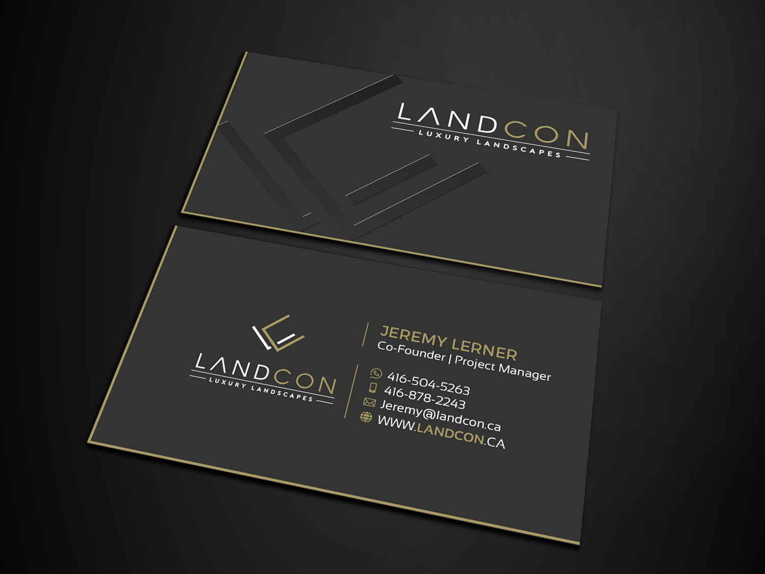 Business Card Design by Verified artistry (Design garden) for Land-Con LTD | Design #23800885