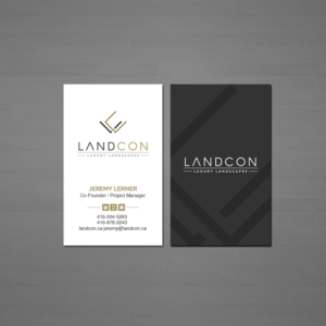 Visitenkarten-Design von Creations Box 2015 für Land-Con LTD | Design: #23799423
