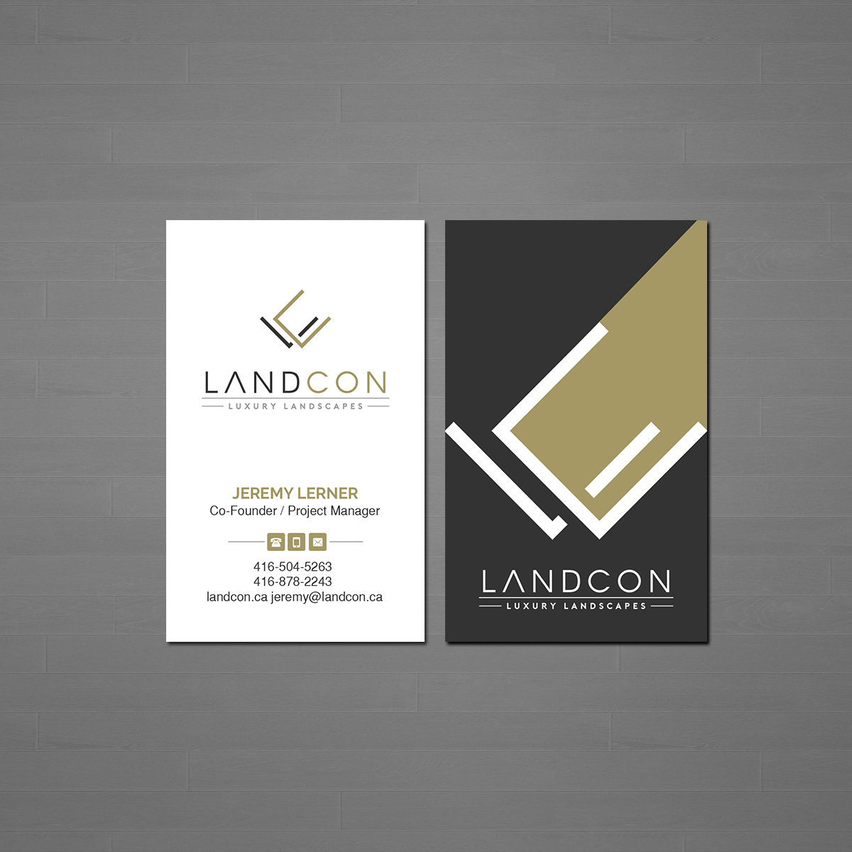 Business Card Design by Creations Box 2015 for Land-Con LTD | Design #23799424