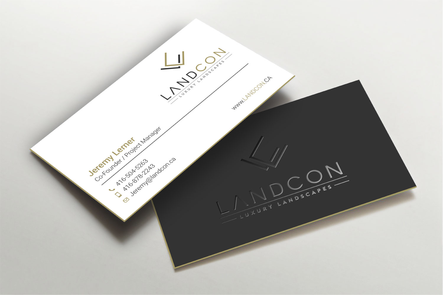 Business Card Design by LAXMI DESIGNHUB for Land-Con LTD | Design #23797464