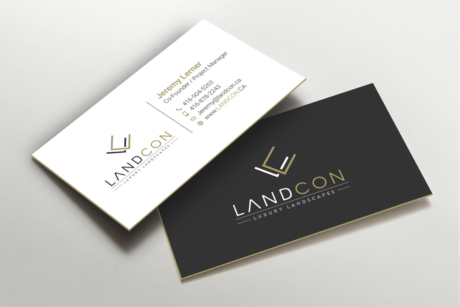 Business Card Design by LAXMI DESIGNHUB for Land-Con LTD | Design #23797465