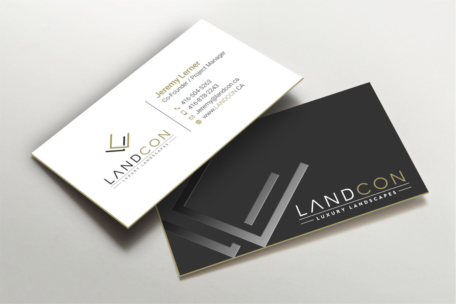 Diseño de Tarjeta de Presentación por LAXMI DESIGNHUB para Land-Con LTD | Diseño #23797466