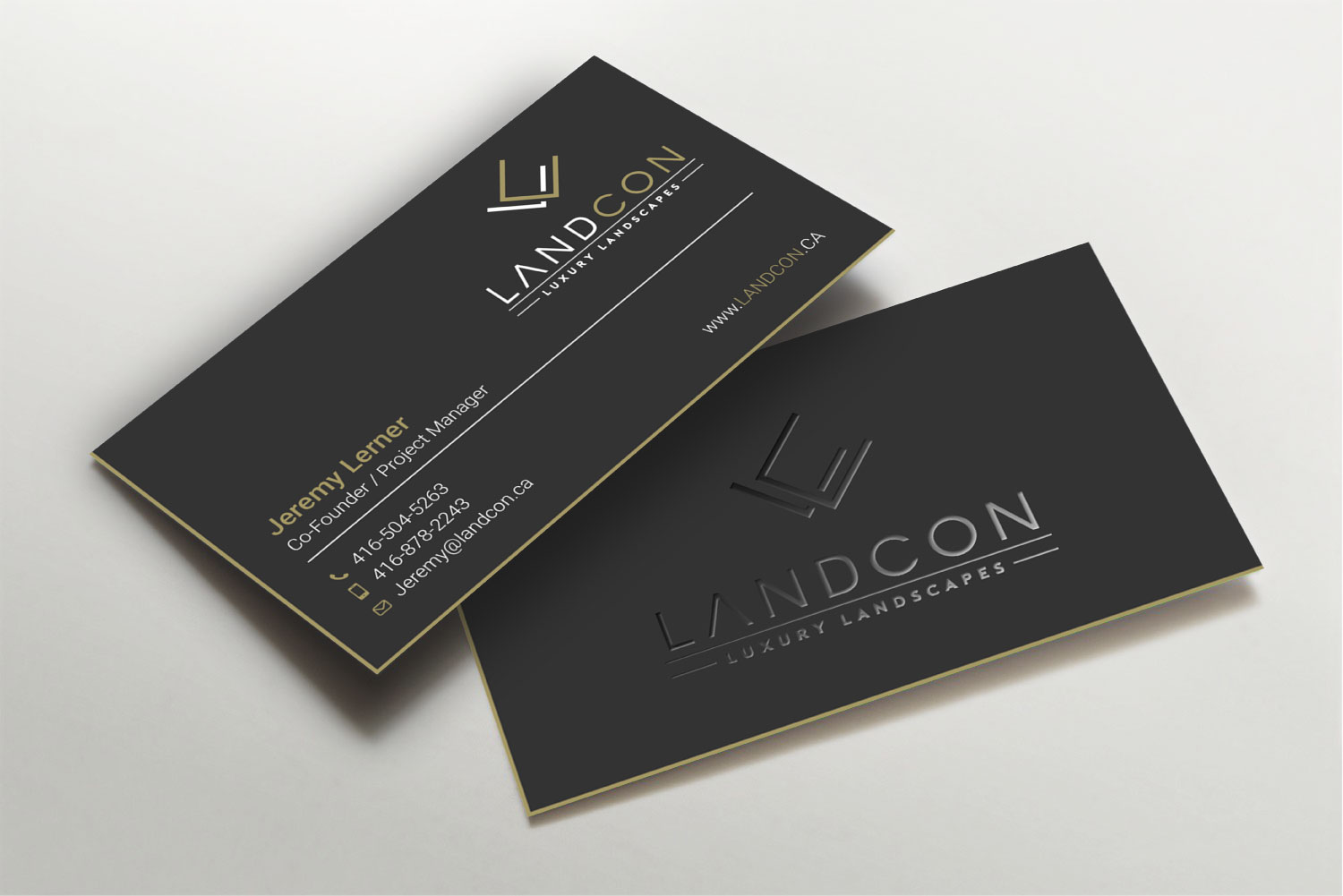 Business Card Design by LAXMI DESIGNHUB for Land-Con LTD | Design #23797471
