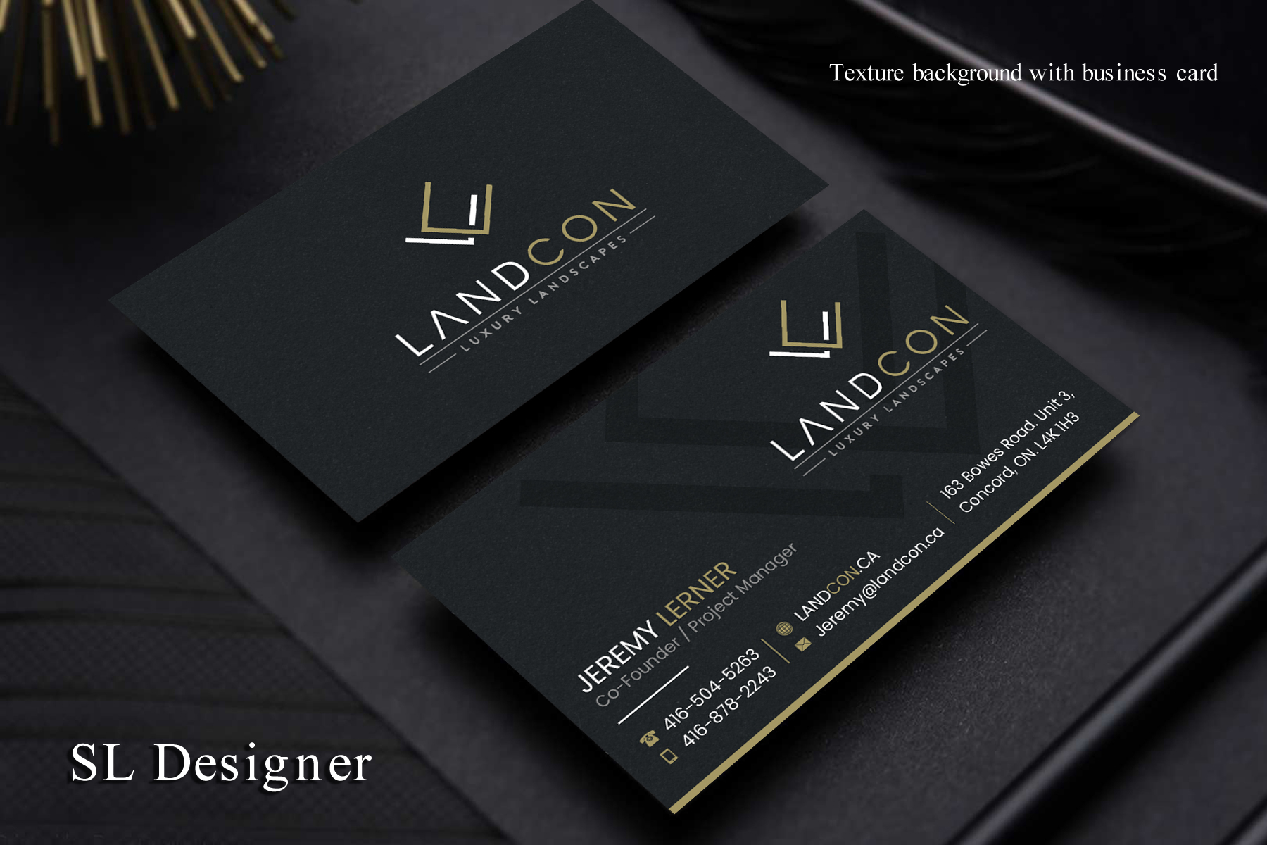 Diseño de Tarjeta de Presentación por SL Designer para Land-Con LTD | Diseño #23801695