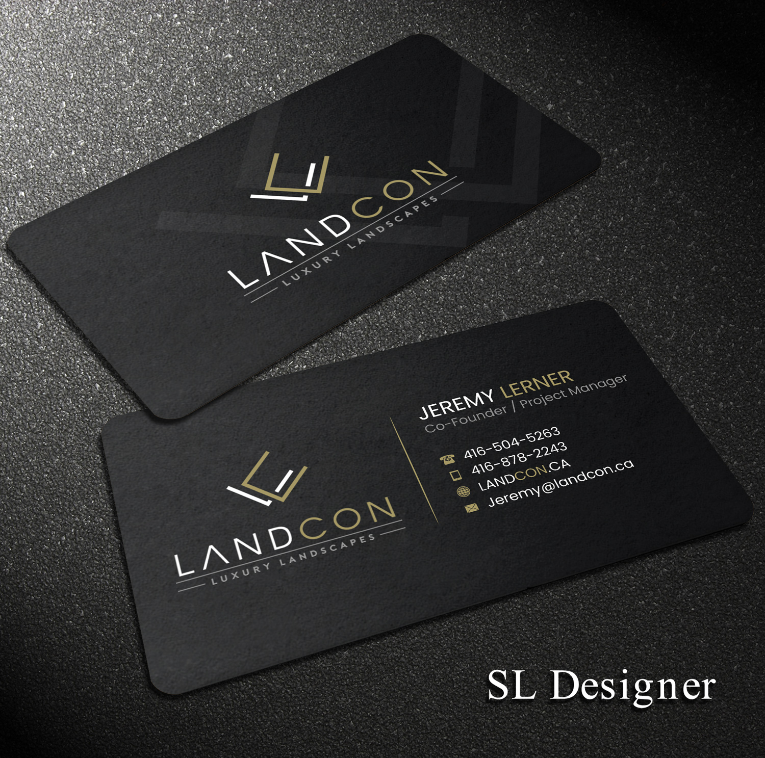 Design de Carte de Visite par SL Designer pour Land-Con LTD | Design #23801715