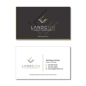 Design de Carte de Visite par GraphicSujit pour Land-Con LTD | Design : #23799785