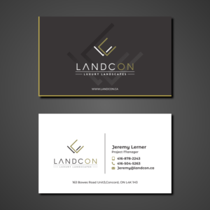 Design de Carte de Visite par GraphicSujit pour Land-Con LTD | Design : #23799786