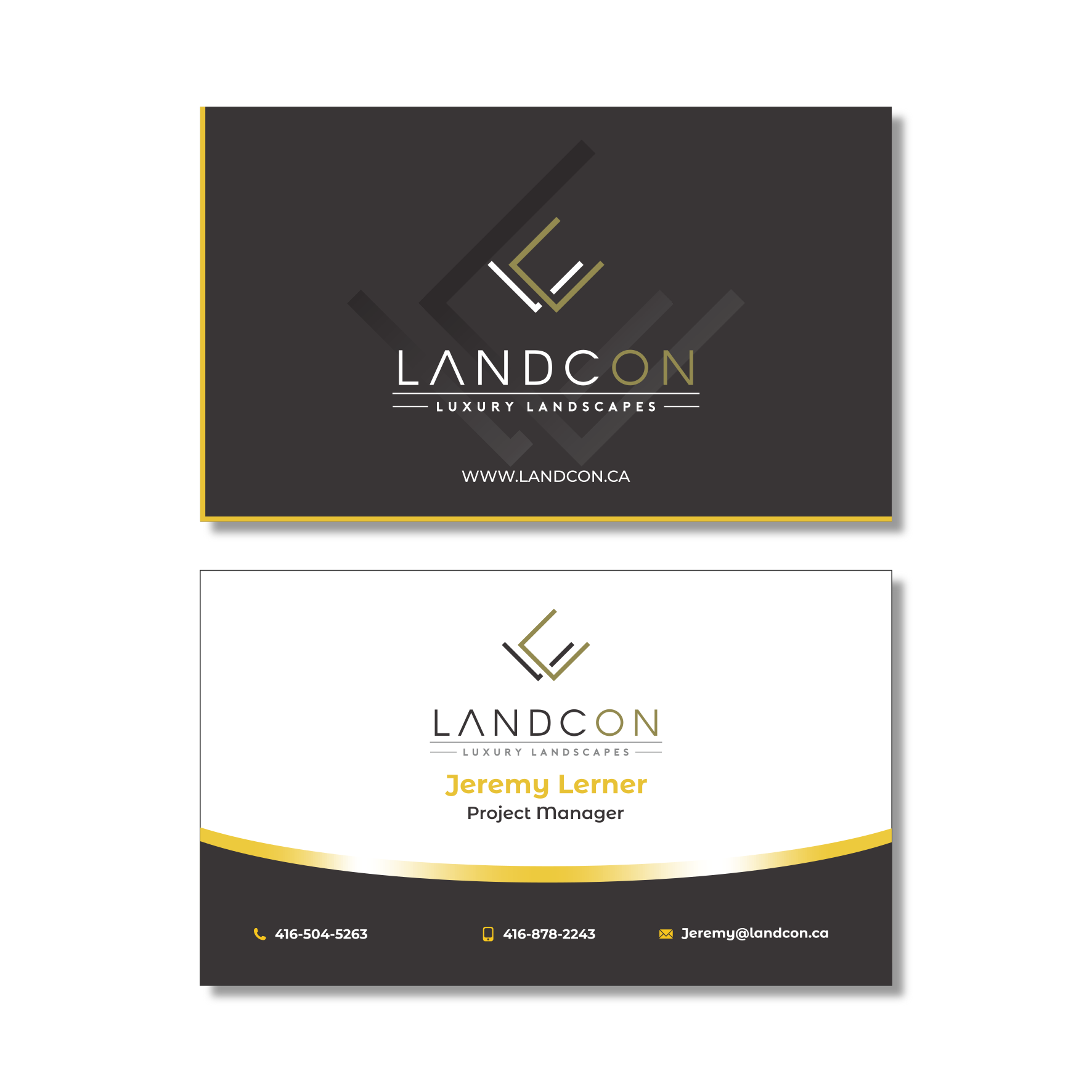 Design de Carte de Visite par GraphicSujit pour Land-Con LTD | Design #23800935
