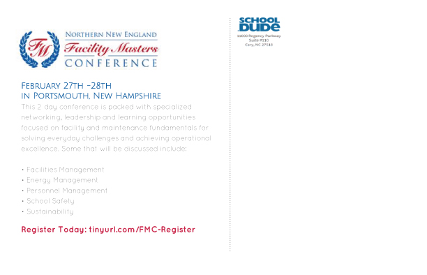 Postcard Design by KT for SchoolDude | Design #2997236