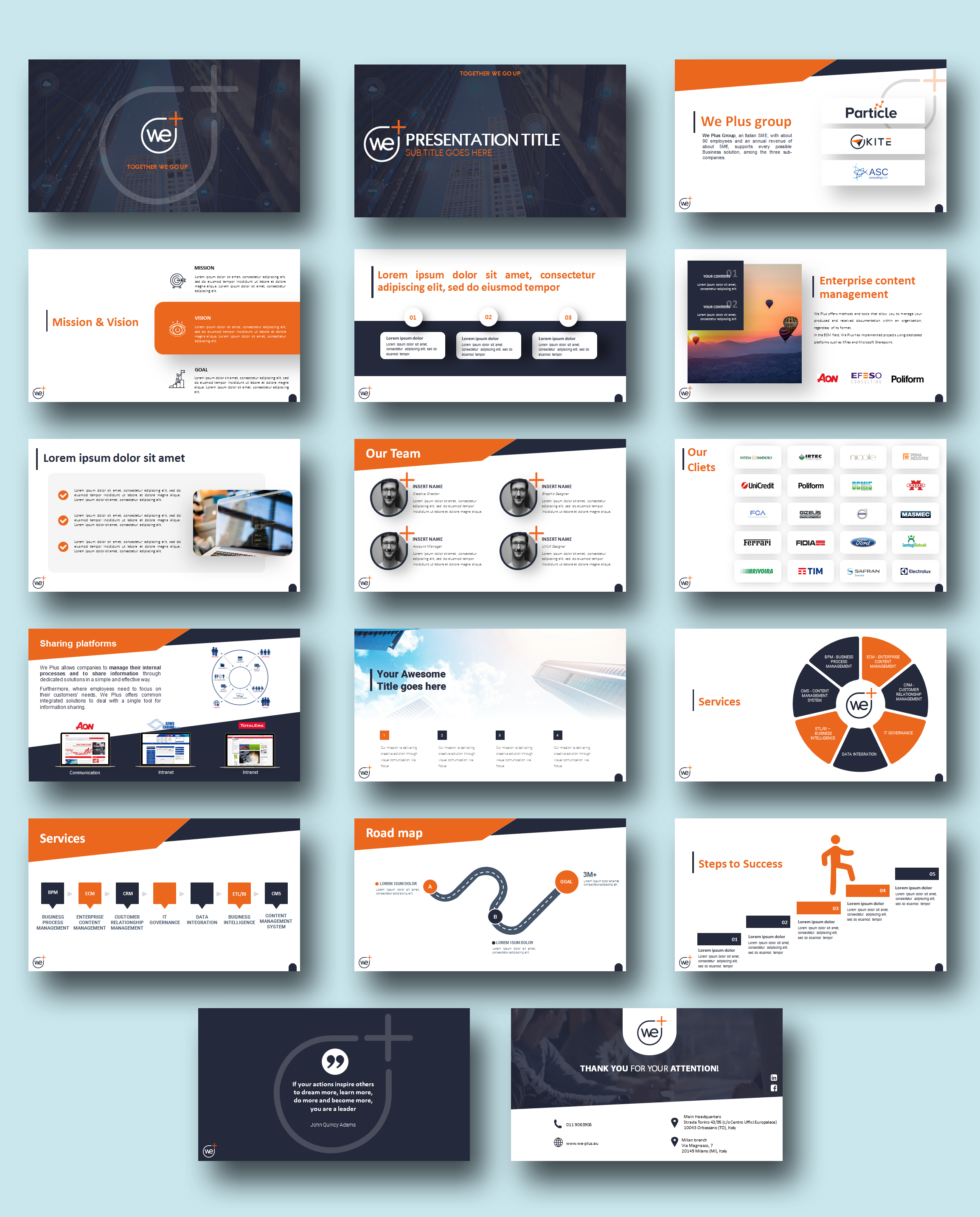 Diseño de PowerPoint por IndreDesign para We Plus S.p.a | Diseño #23802387