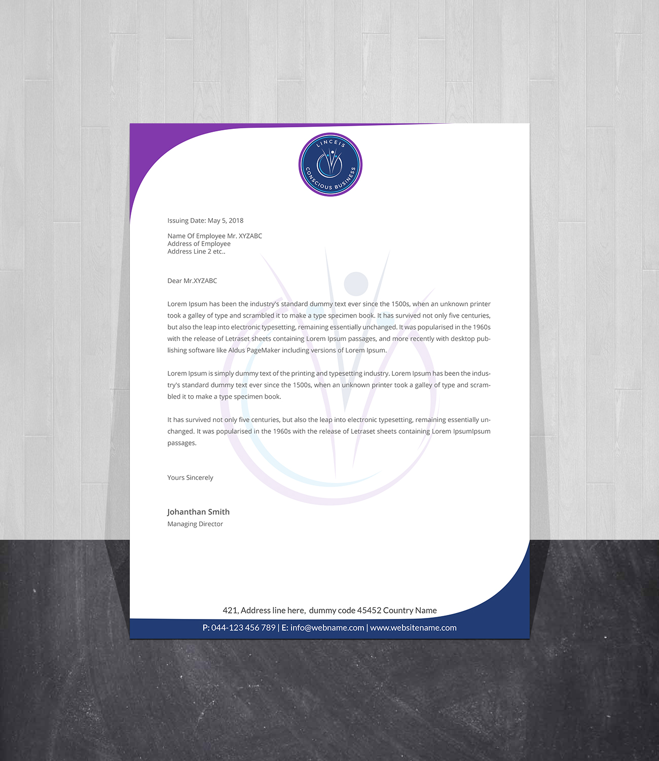 Briefkopf-Design von Creations Box 2015 für Linceis Conscious Business | Design #23791116