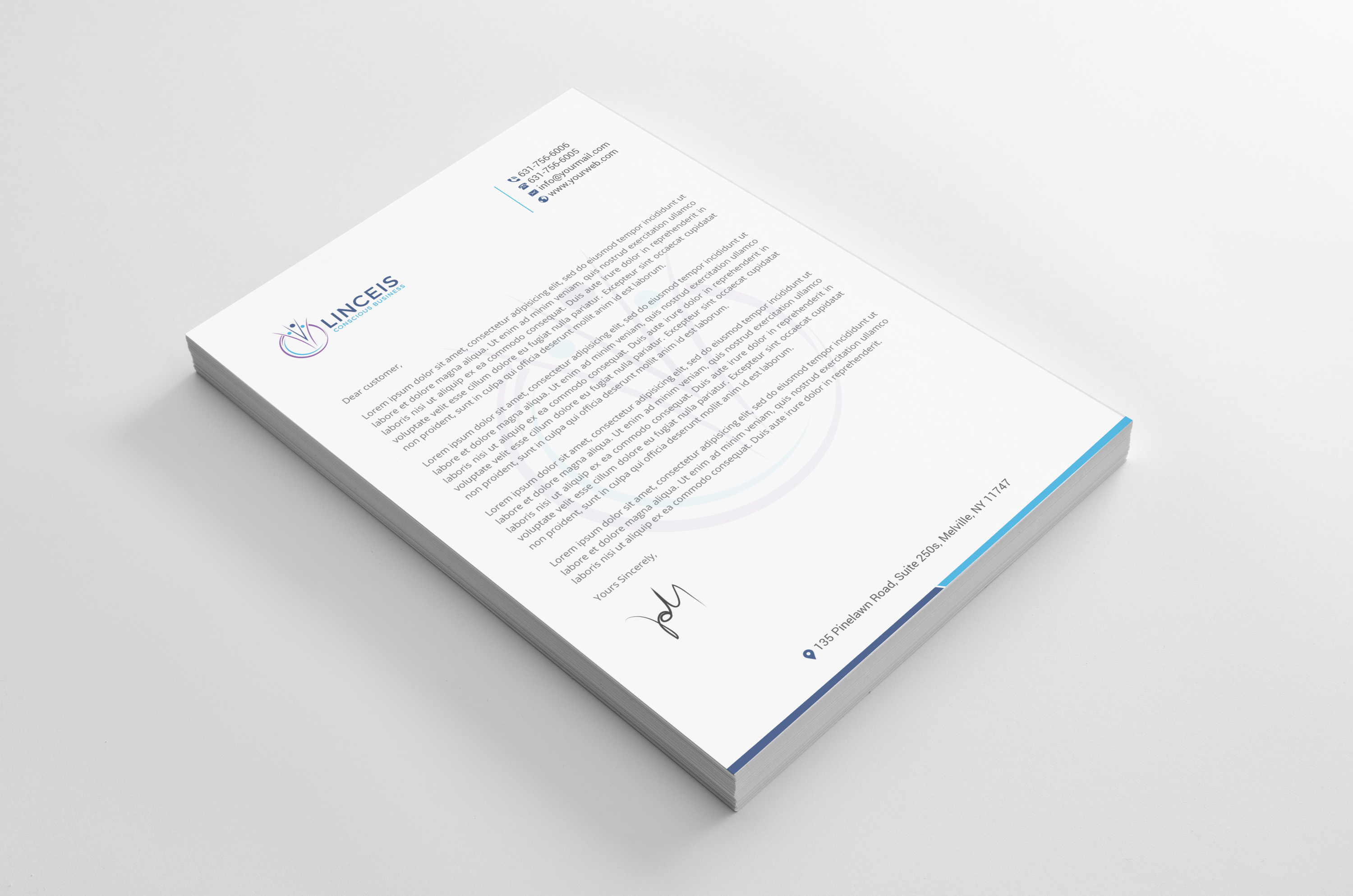 Letterhead Design by R.design for Linceis Conscious Business | Design #23796464