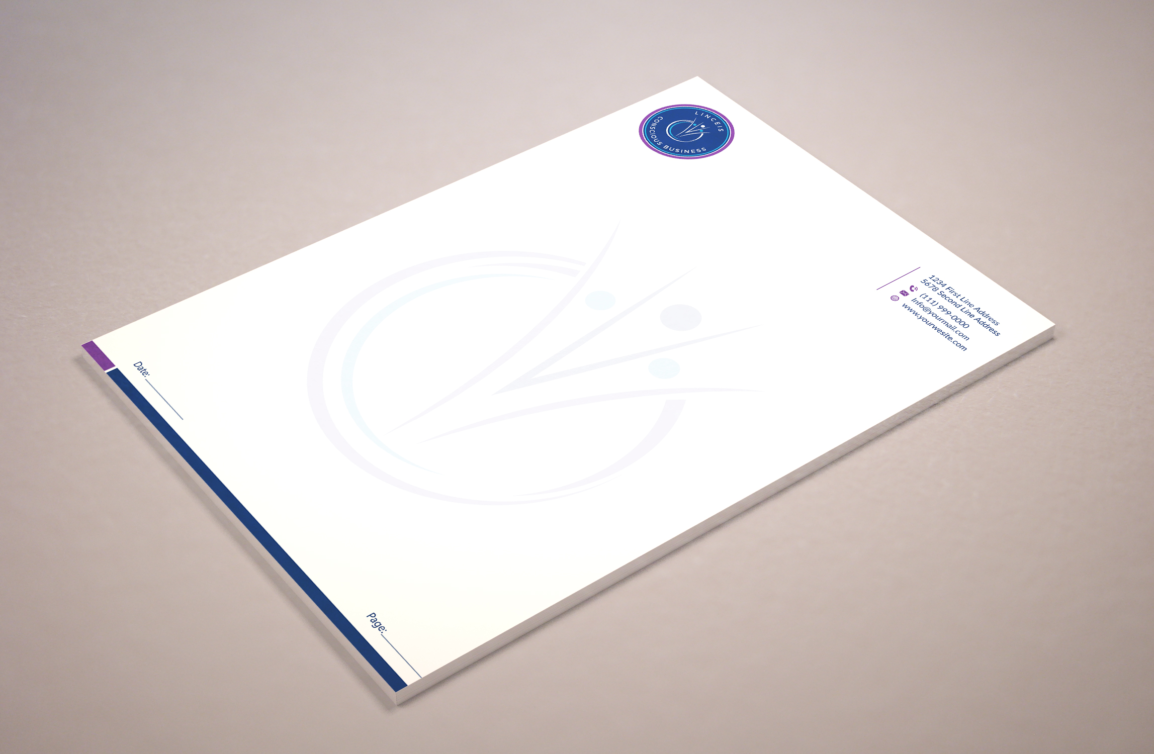 Letterhead Design by Musa. A for Linceis Conscious Business | Design #23793562