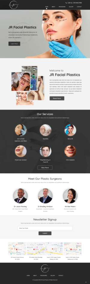 Web Design par pb pour Essential ENT Victoria  | Design : #23802121
