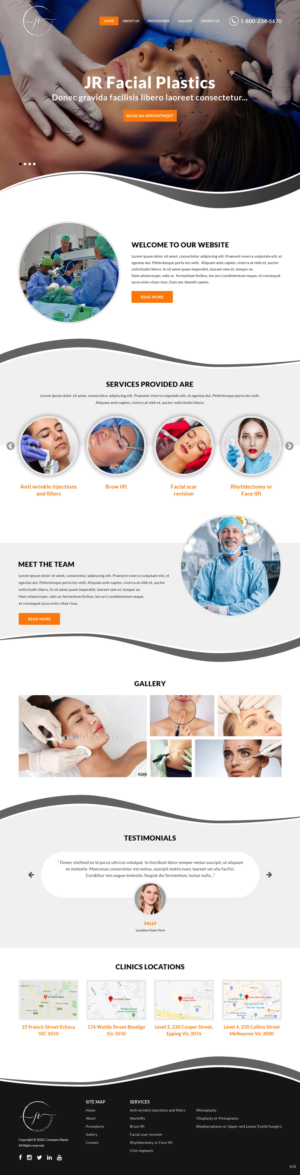 Web Design par pb pour Essential ENT Victoria  | Design : #23802126