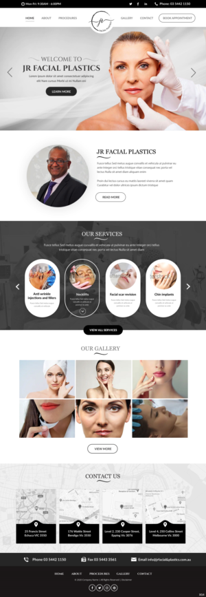 Web Design par pb pour Essential ENT Victoria  | Design : #23802127