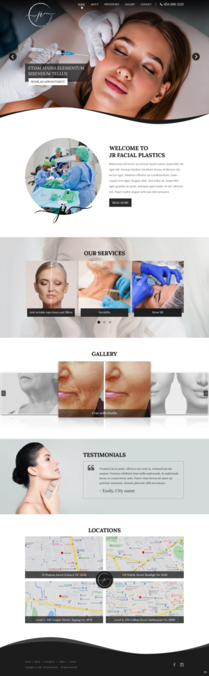 Web Design par pb pour Essential ENT Victoria  | Design : #23802128