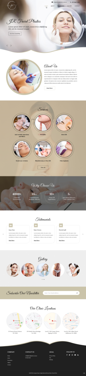 Web Design par pb pour Essential ENT Victoria  | Design : #23802129