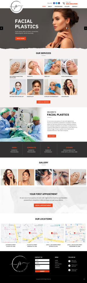 Web Design par pb pour Essential ENT Victoria  | Design : #23802132