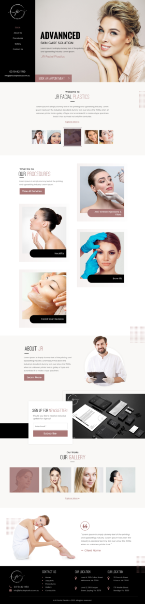 Web Design par rightway pour Essential ENT Victoria  | Design : #23825486