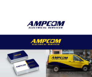 AmpCom Electrical Services | Diseño de Logo por Mario