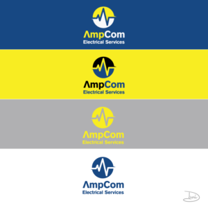 AmpCom Electrical Services | Logo Design by Dani_dani
