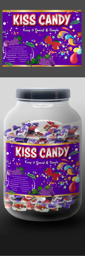 Graphic Design by YERR® for Kiss Candy ApS | Design #23800574