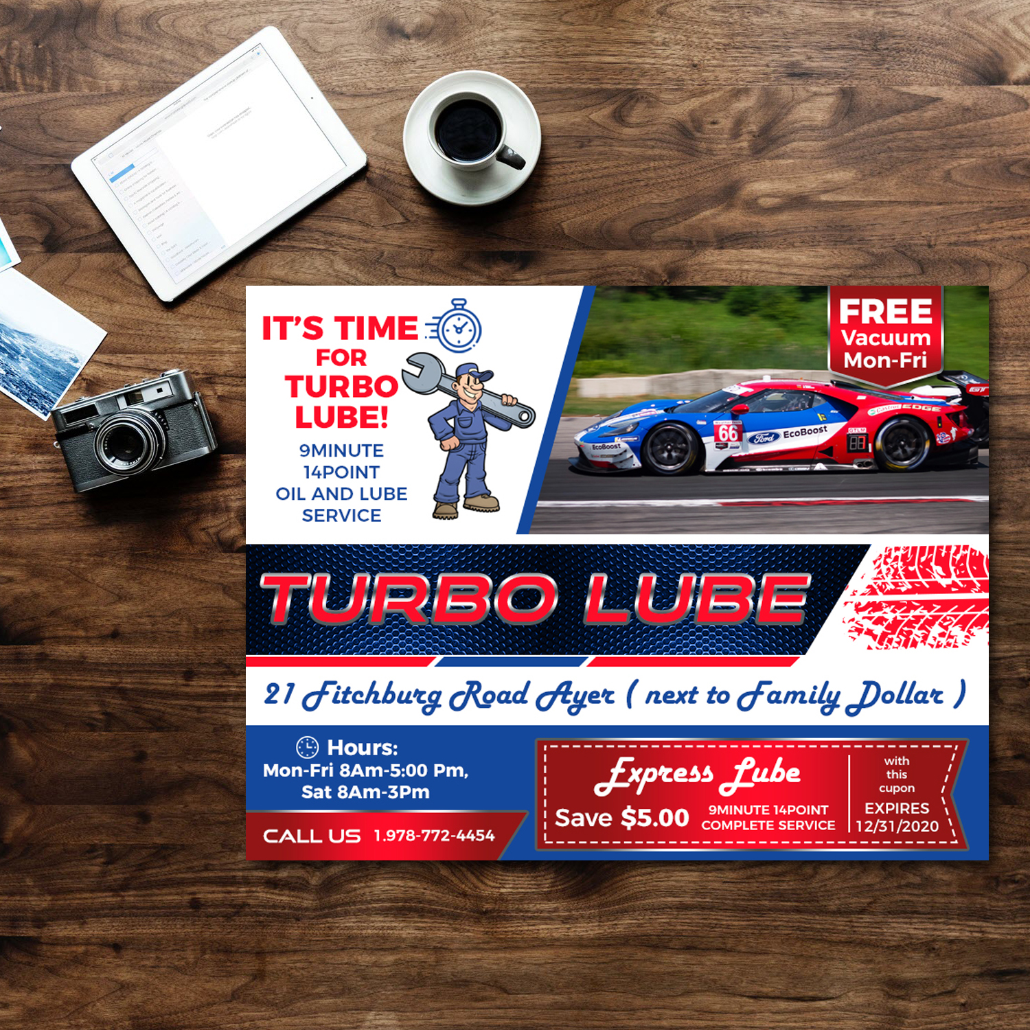 Diseño de Postal por TSU Creations para Turbo Lube | Diseño #23795527