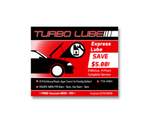 Design de Carte Postale par vpt_creations pour Turbo Lube | Design : #23801274