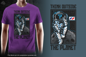 National Space Society Slogan #1 | T-shirt Design by gekgrfx
