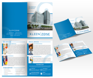 Kleenzone services brochure | Design de Brochure par Luniere Designs