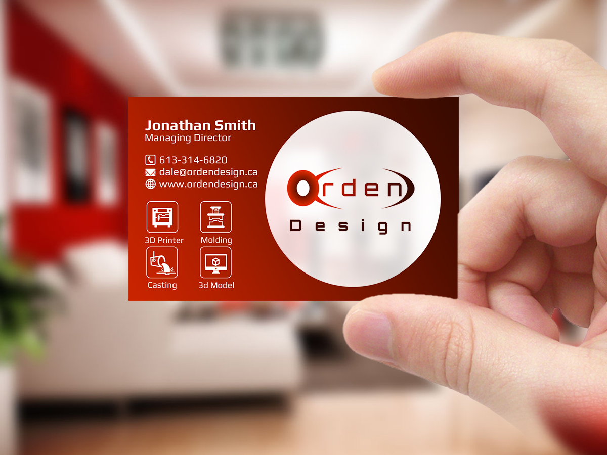 Business Card Design by Creations Box 2015 for Orden Design | Design #23806673