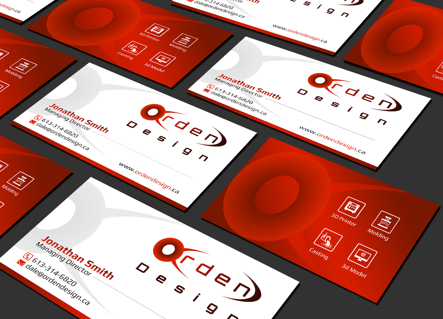 Business Card Design by Creations Box 2015 for Orden Design | Design #23806686