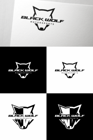 Black Wolf Motorsports | Logo Design by ZiangArt_Studio