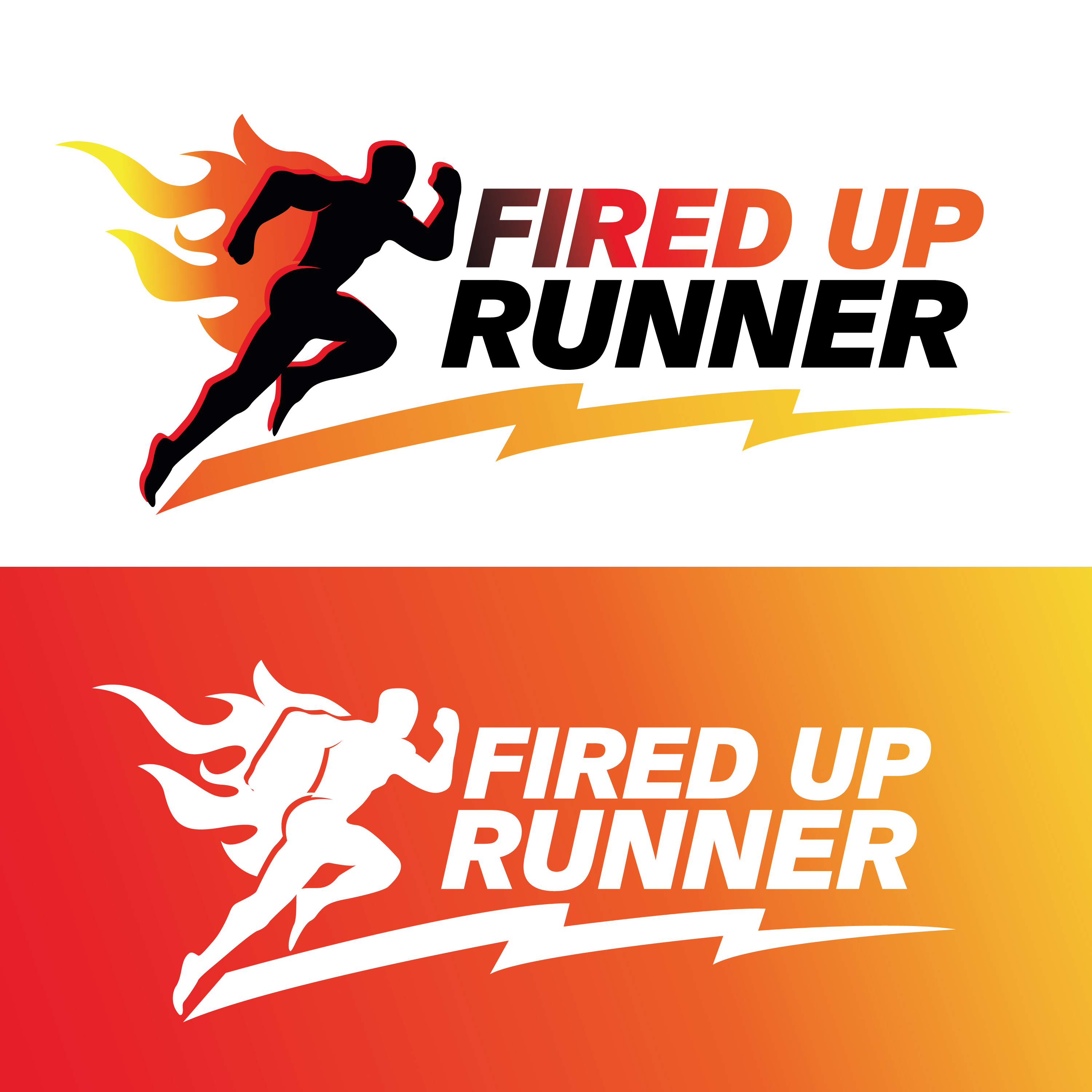 Logo Design by sherman for Fired Up Runner | Design #23846397