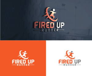 Fired Up Runner | Logo Design by ZJ Design