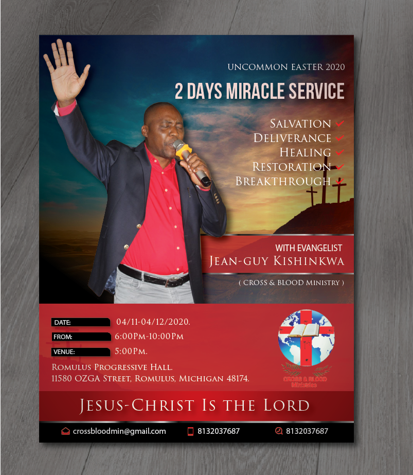 Flyer Design by alex989 for CROSS & BLOOD MINISTRY  | Design #23844602