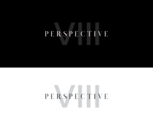 P VIII  (P standing for PERSPECTIVE)(Roman Numerals stand for 8) | Logo Design by GoodTimes$$$
