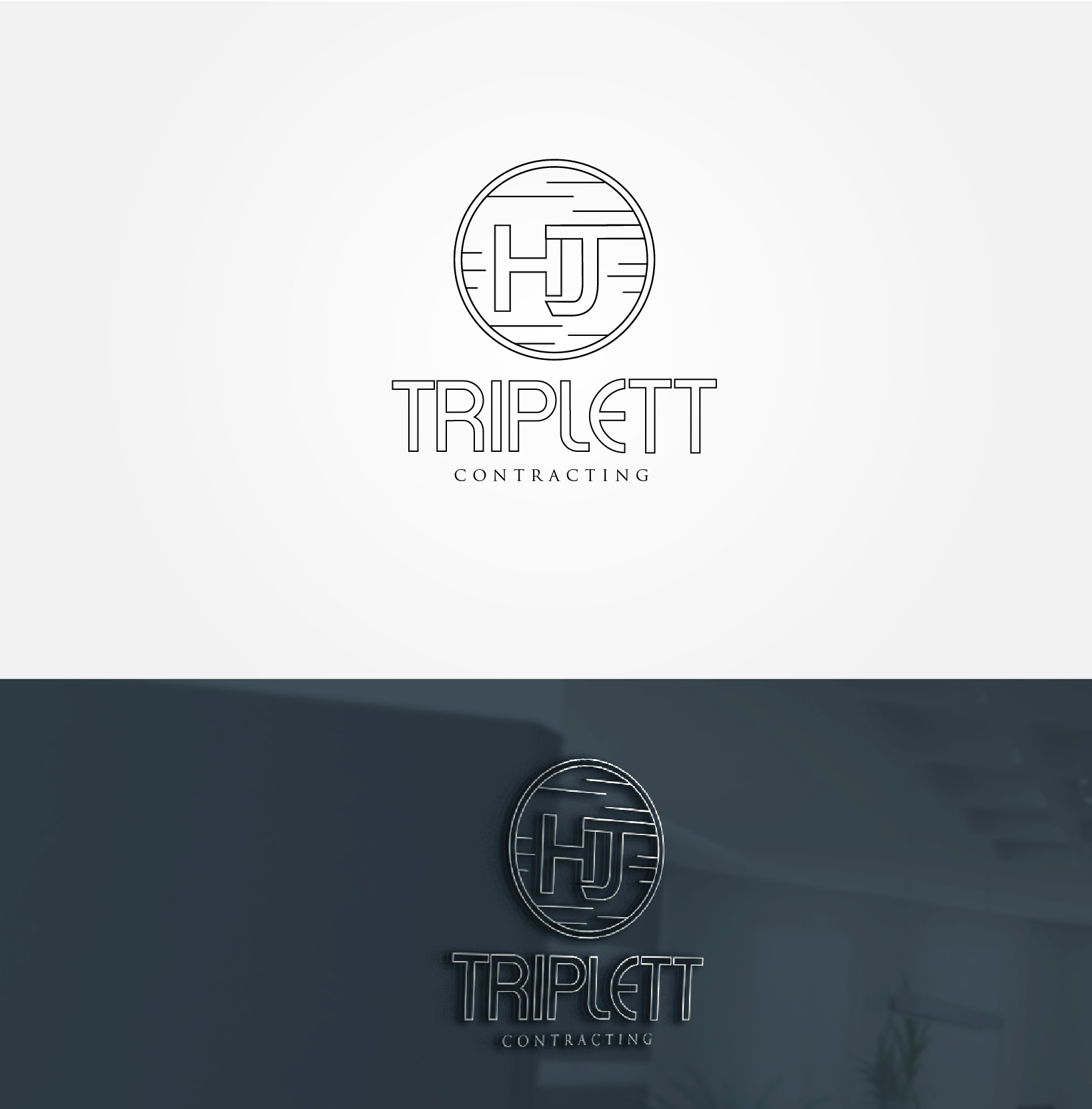 Logo Design by Log-X for H J Triplett Contracting | Design #23822353
